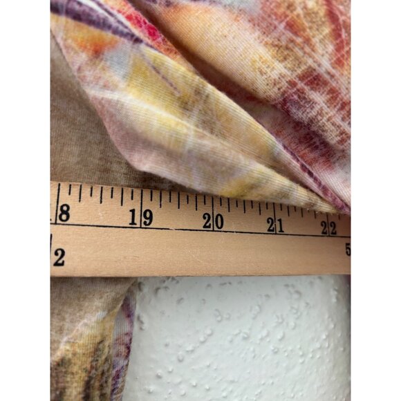 Coldwater Creek Floral Print Womens Long Sleeve Top L Fairy Bohemian - Picture 7 of 10